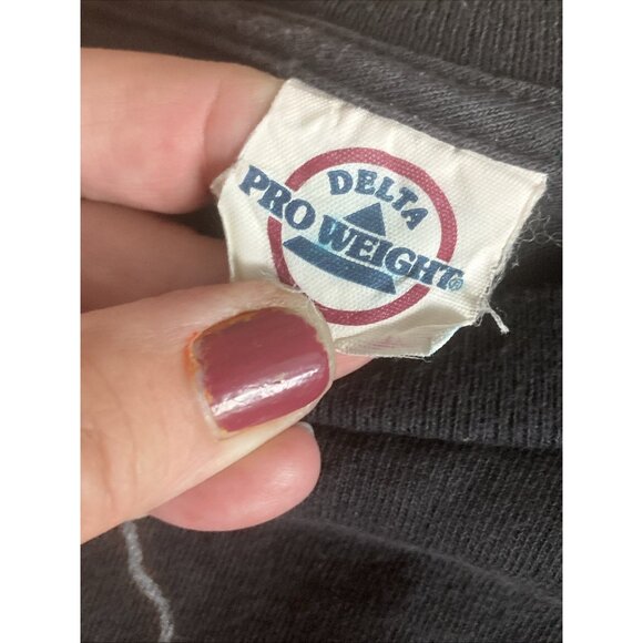 Vintage Popeye Cycle Club Tee Rock will never die T-Shirt Black 2010 Sz L - Picture 7 of 10